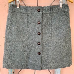 Ann Taylor LOFT Mini Wool Blend Skirt 8T